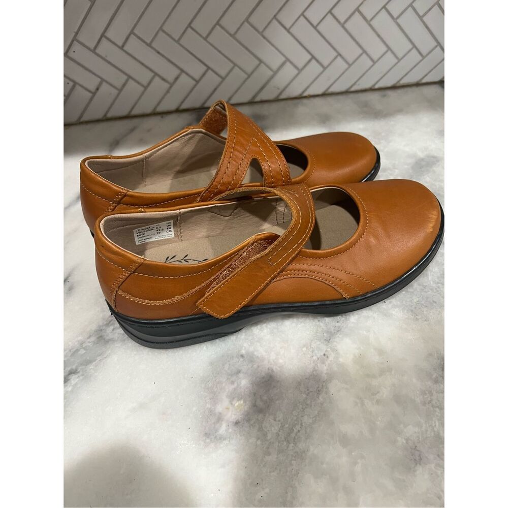 Propet Golda Women’s Mary Jane Shoes Size 11 Teak Brown Comfort Orthopedic